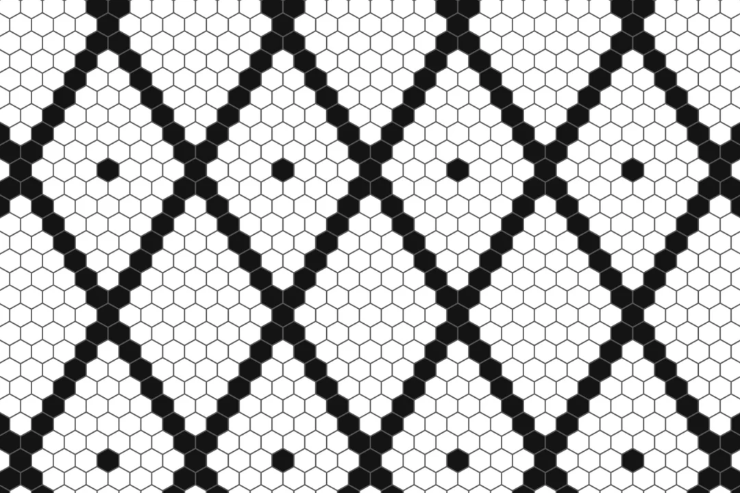 Black and White Diamond Tile Wallpaper