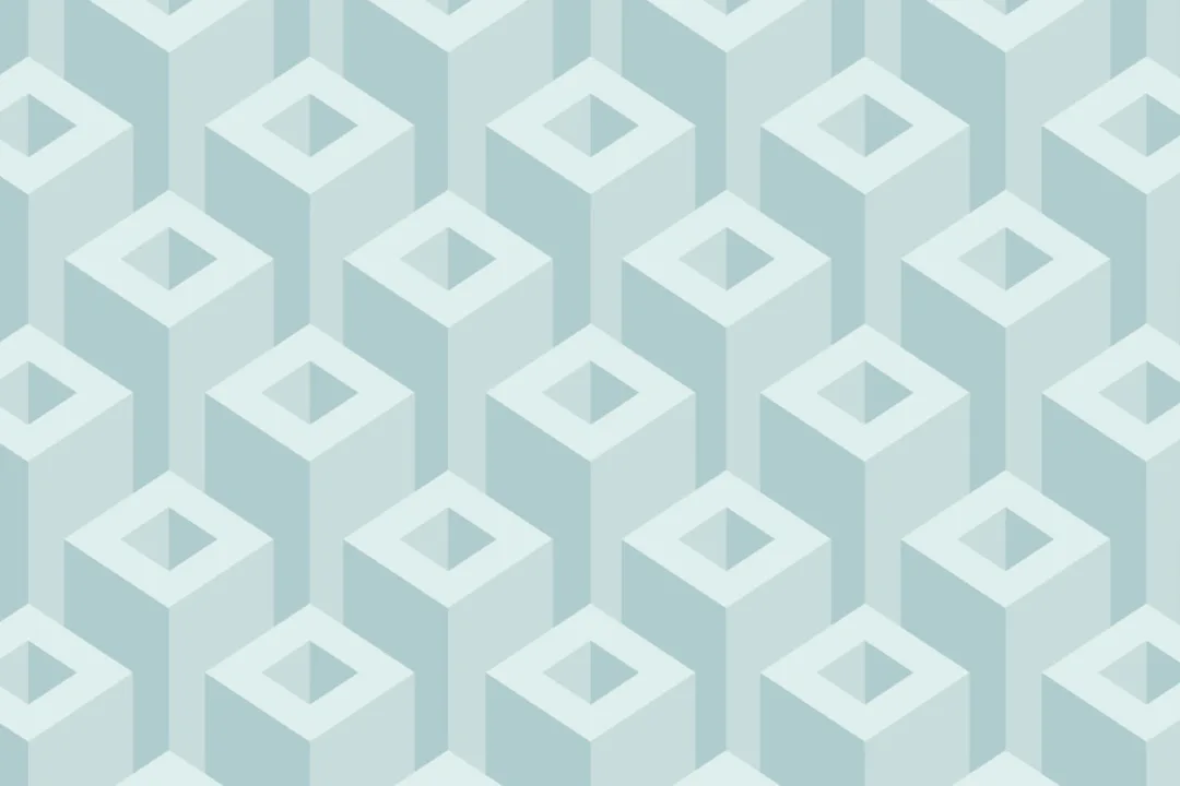 3D Geometric Repeat Pattern Wallpaper