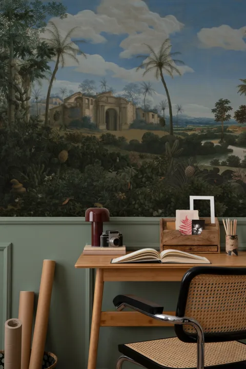 Mural de papel pintado de paisajes de Frans Post