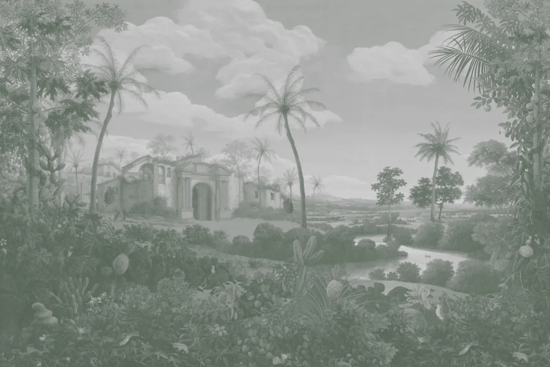 Green Frans Post Landscape Painting Mural