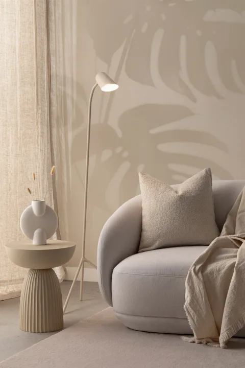 Neutralna fototapeta w kolorze liścia Monstera