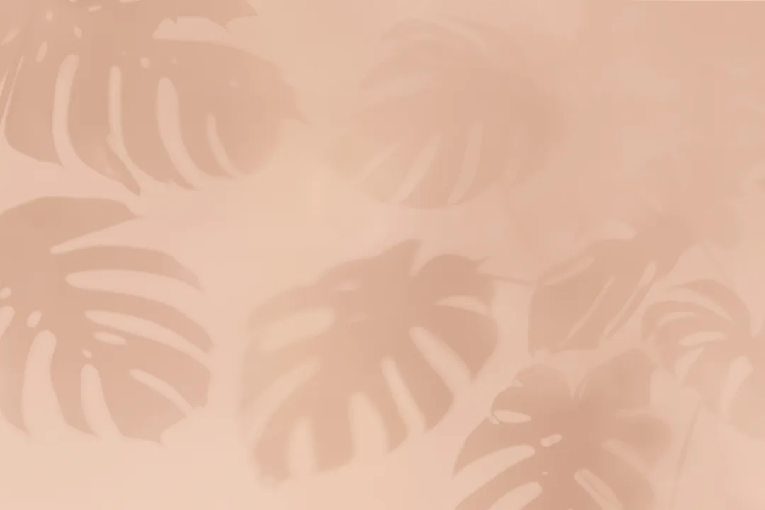 Rosa Monstera Leaf Shadow Mural-tapeter