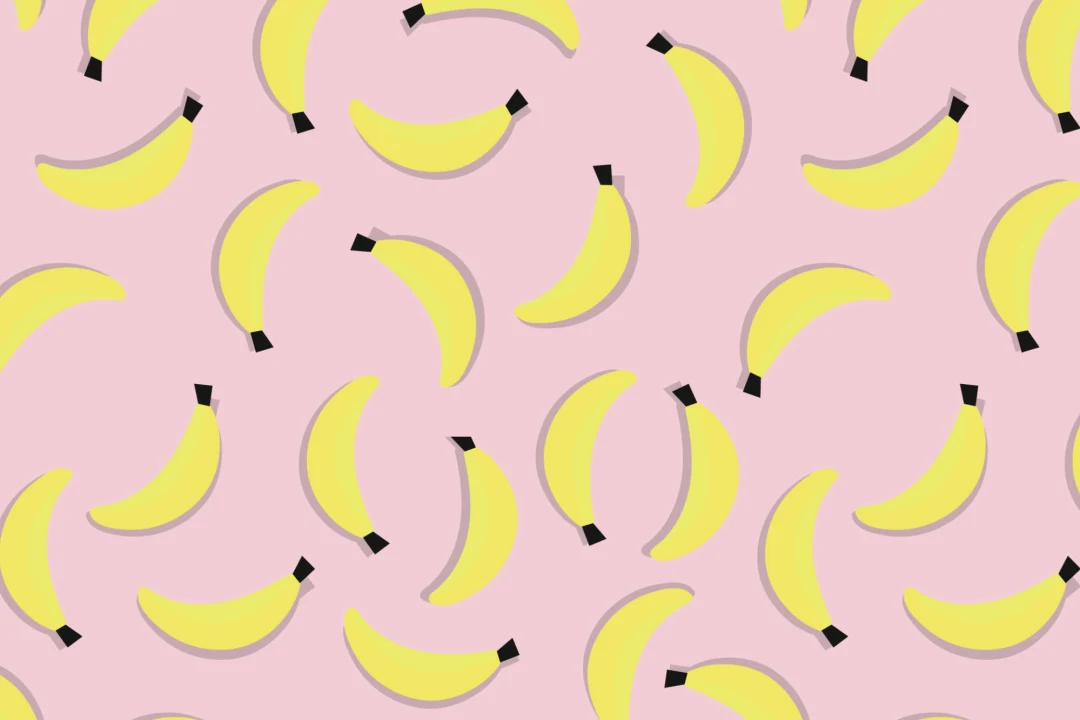Tropical Banana Repeat Pattern Wallpaper