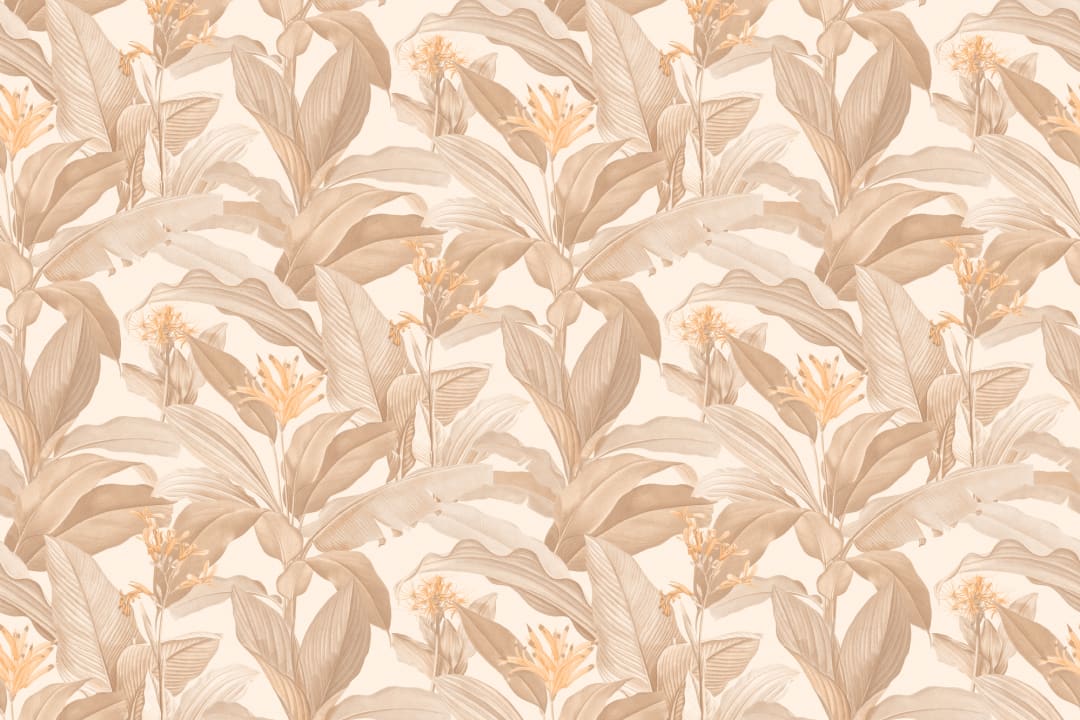 Papel pintado Botanist Neutral Vintage Botanical en suaves y cálidos tonos beige