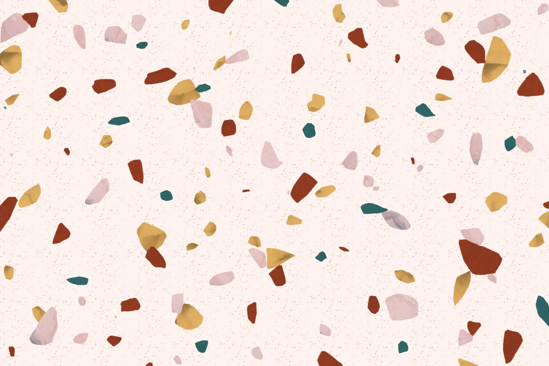 Neutral Marble Stone Terrazzo Print Wallpaper Mural