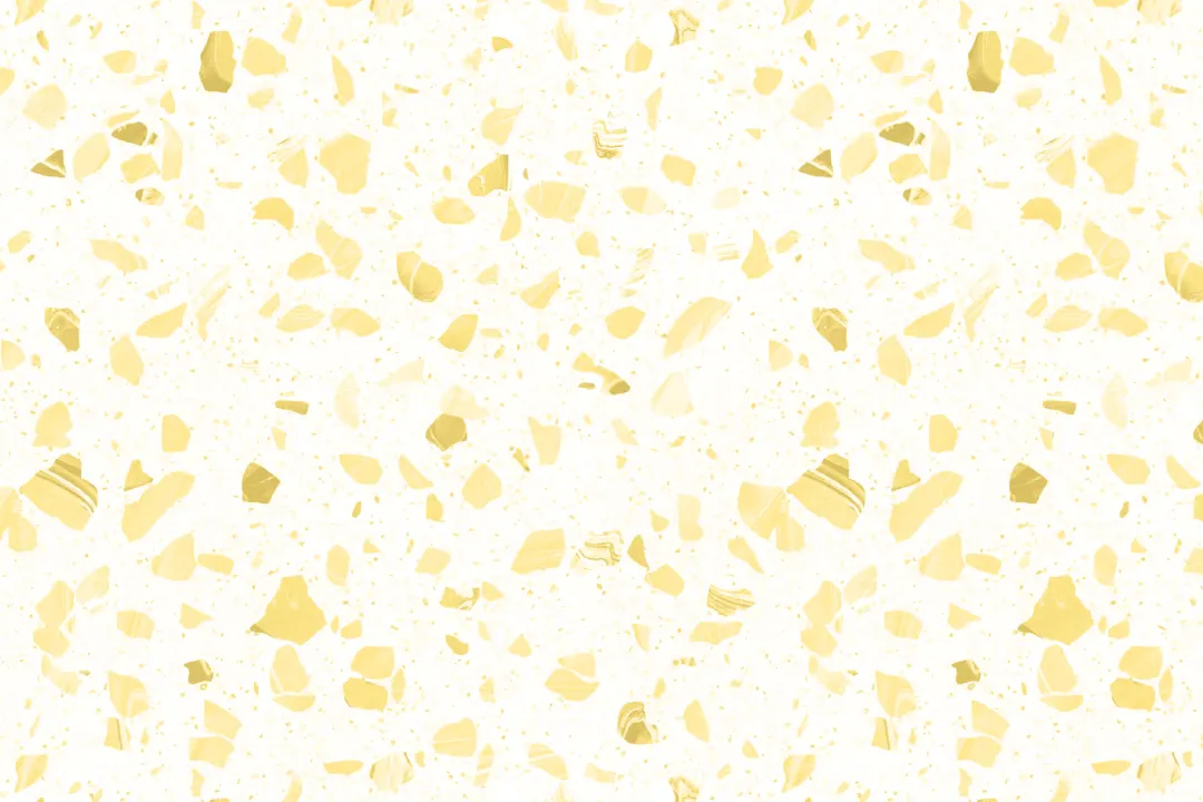 Yellow Marbled Terrazzo Repeat Pattern Wallpaper