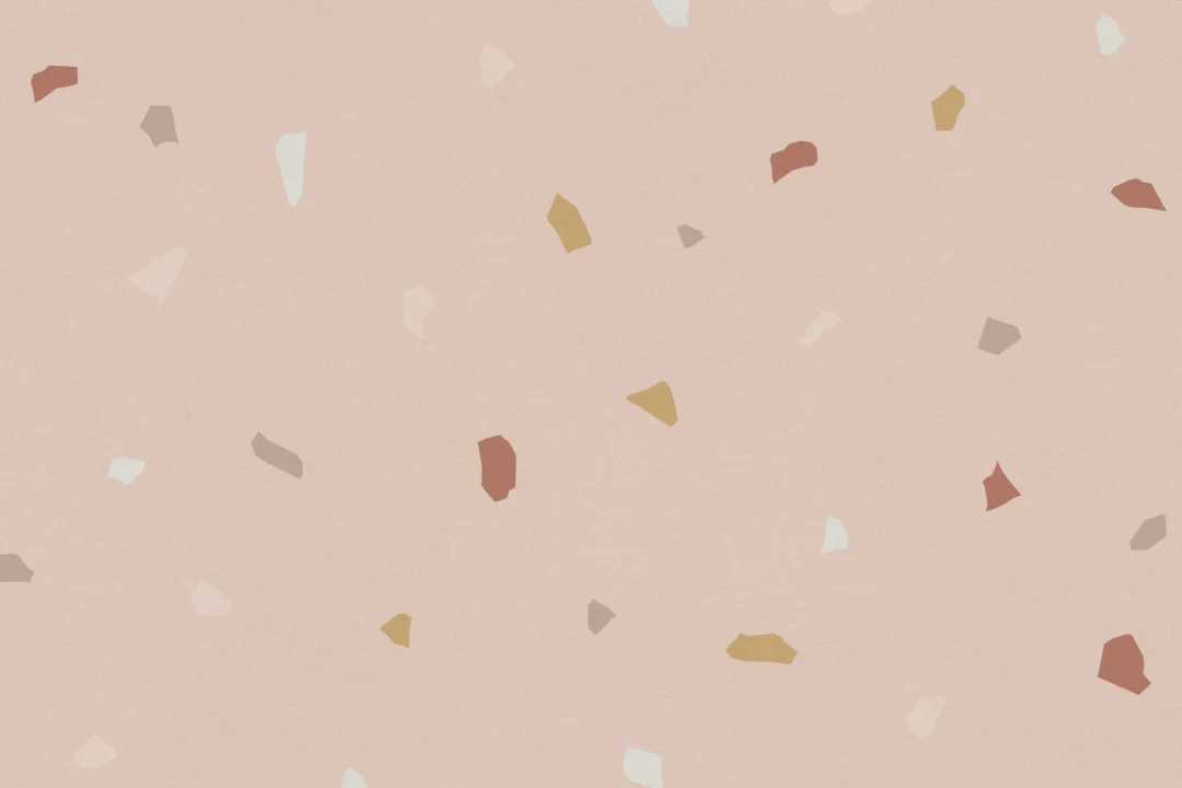 Rosa og nøytral Minimal Terrazzo Tapet
