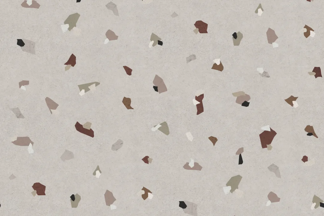 Earth Tones Terrazzo Effect Pattern Wallpaper Mural