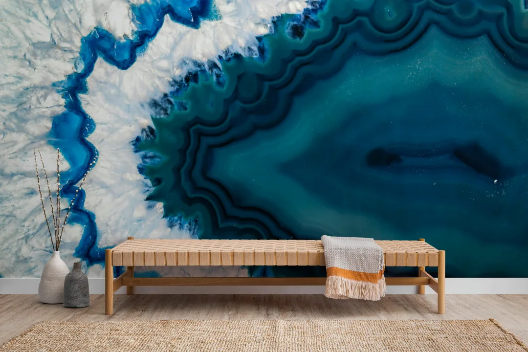 Agate Mineral Crystal Wallpaper Mural
