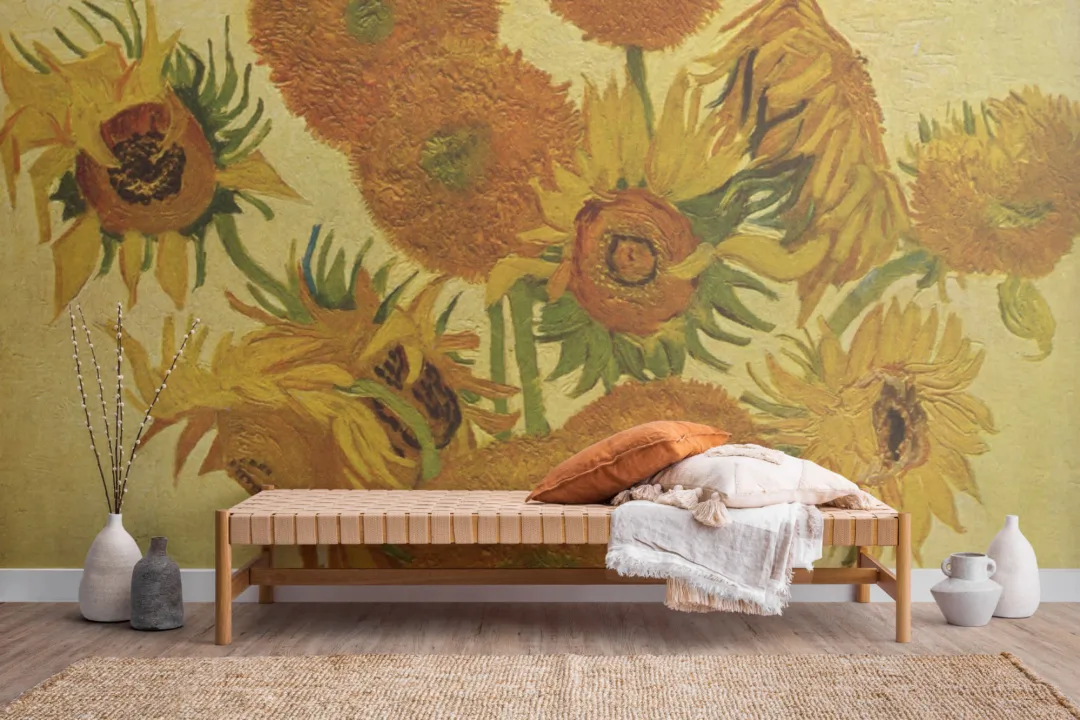 Sunflowers by Van Gogh Art Wallpaper Mural