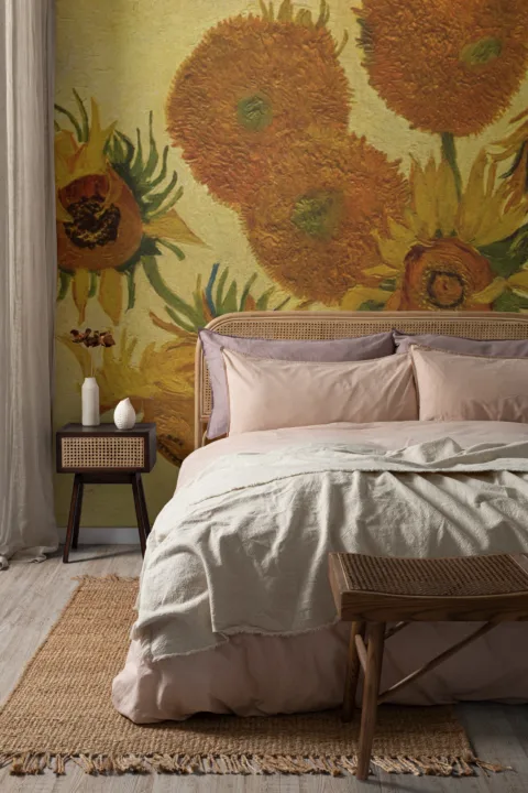 Floarea soarelui de Van Gogh Art Wallpaper Mural