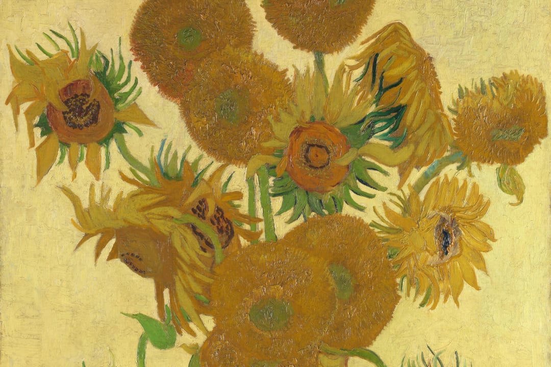 Sunflowers by Van Gogh Art Wallpaper Mural