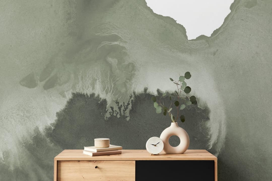 Mural Papel Pintado Sage Acuarela Efecto Dinámico