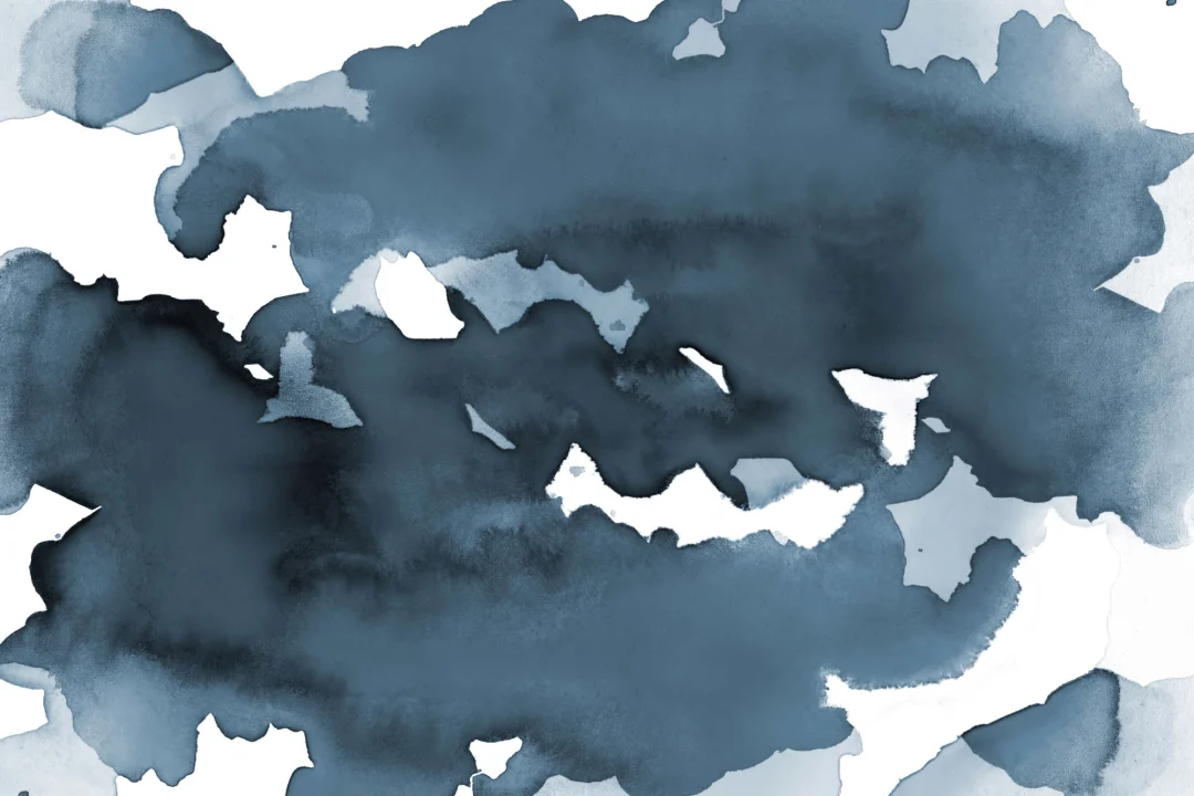 Mirage Deep Blue Watercolor Wallpaper Mural