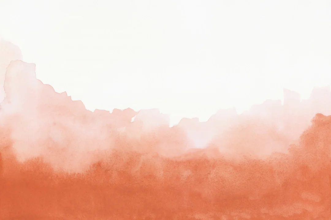 Orange Blend Watercolor Wallpaper Mural