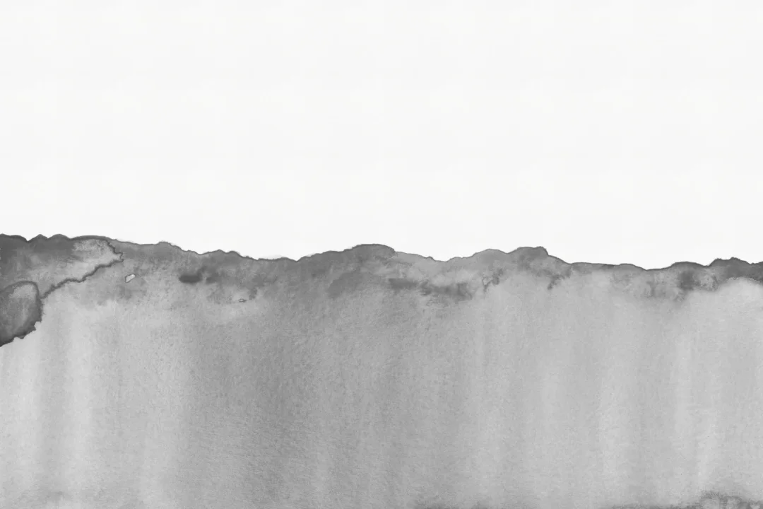 Gray Wave Watercolor Wallpaper Mural
