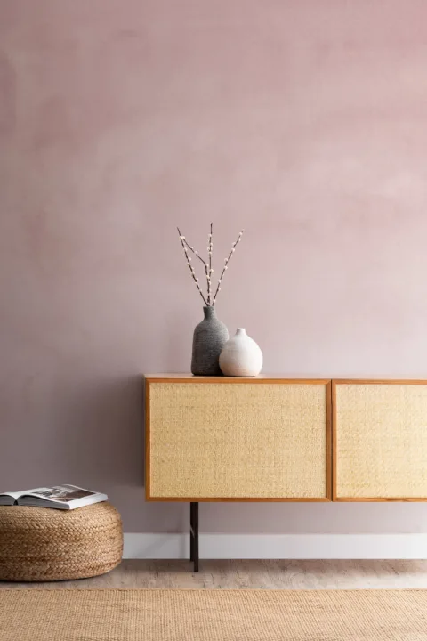 Pink Grunge Watercolor Wallpaper Mural
