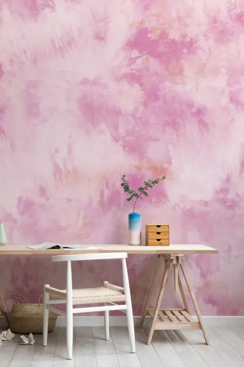 Cool Pink Tie Dye Wallpaper Mural