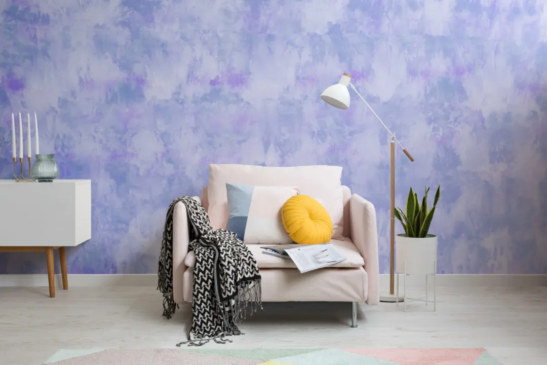 Cool Purple Tie Dye Wallpaper Mural