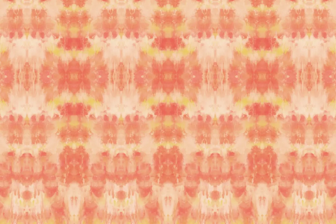 Bright Orange Tie Dye Print Wallpaper Mural
