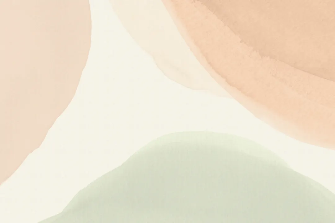 Pastel Calming Watercolor Shapes Abstract Mural