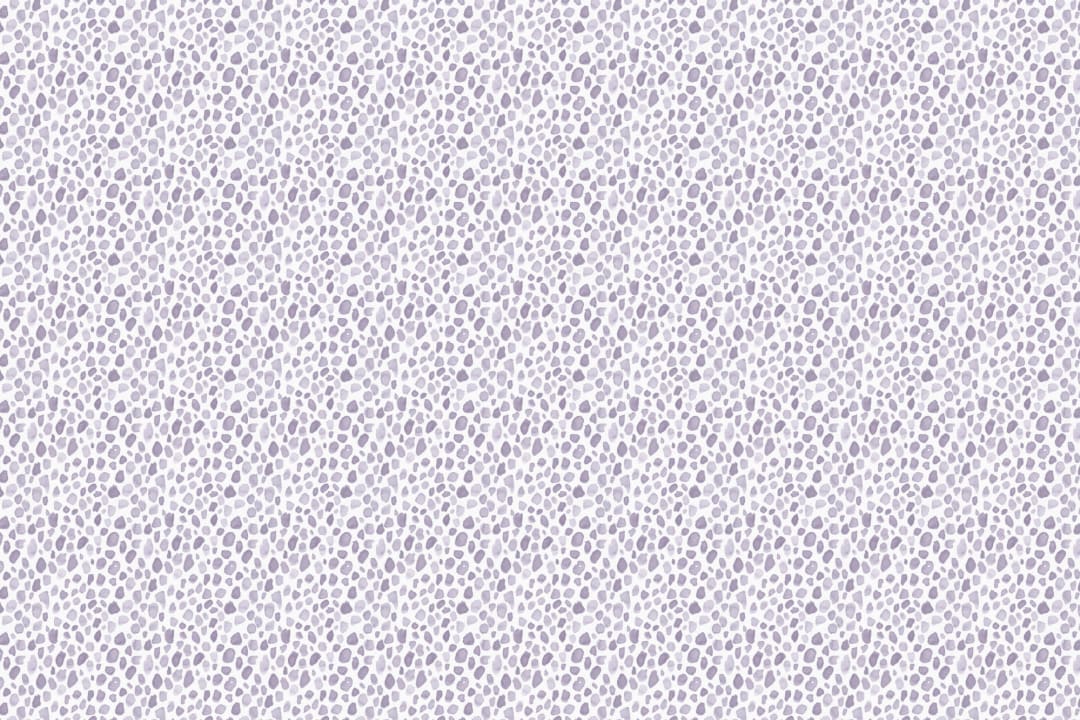 Lilac Watercolor Paint Spot Pattern Wallpaper Mural