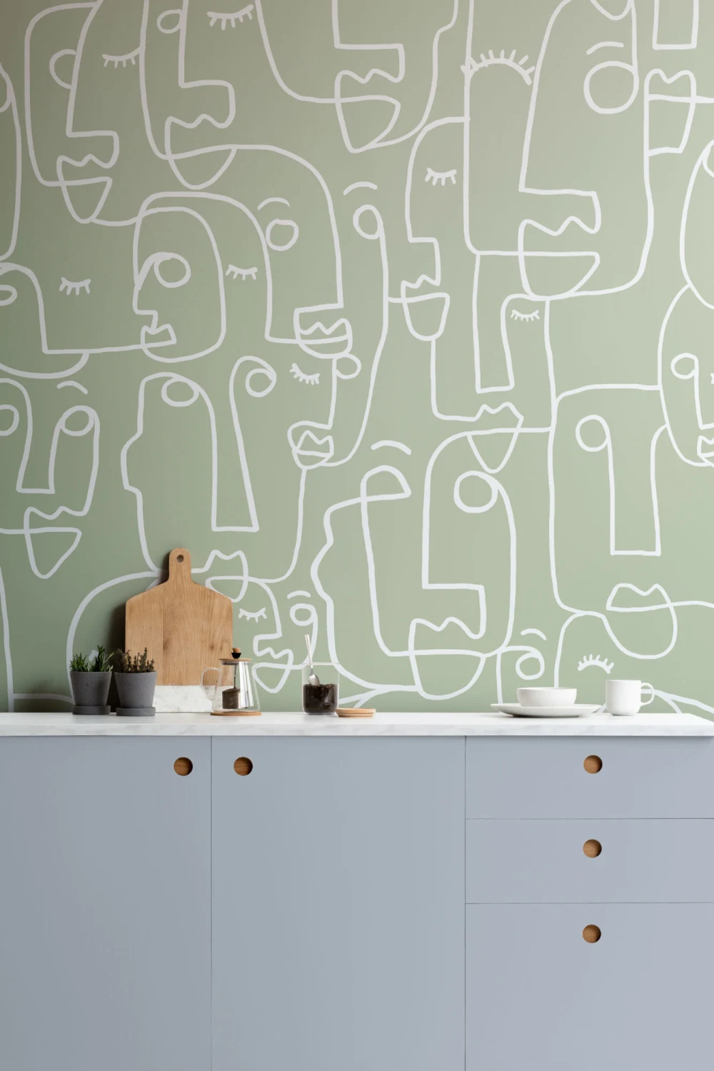 Large Sage Face Wallpaper Mural