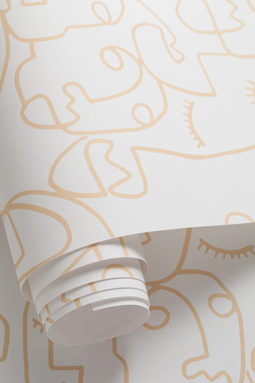 Nude Large Line Drawing Face Wallpaper Mural