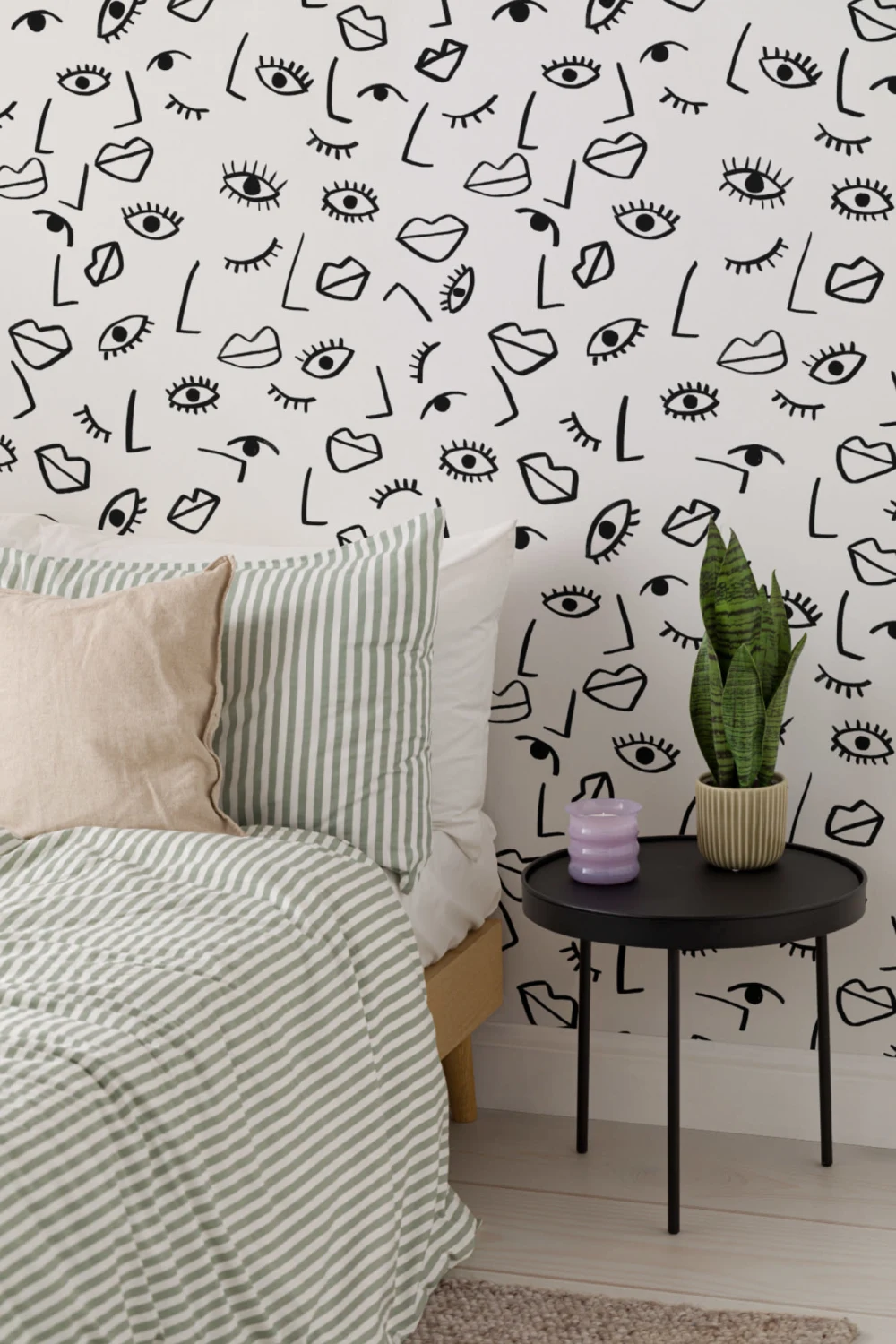 Face Effect Wallpaper Mural