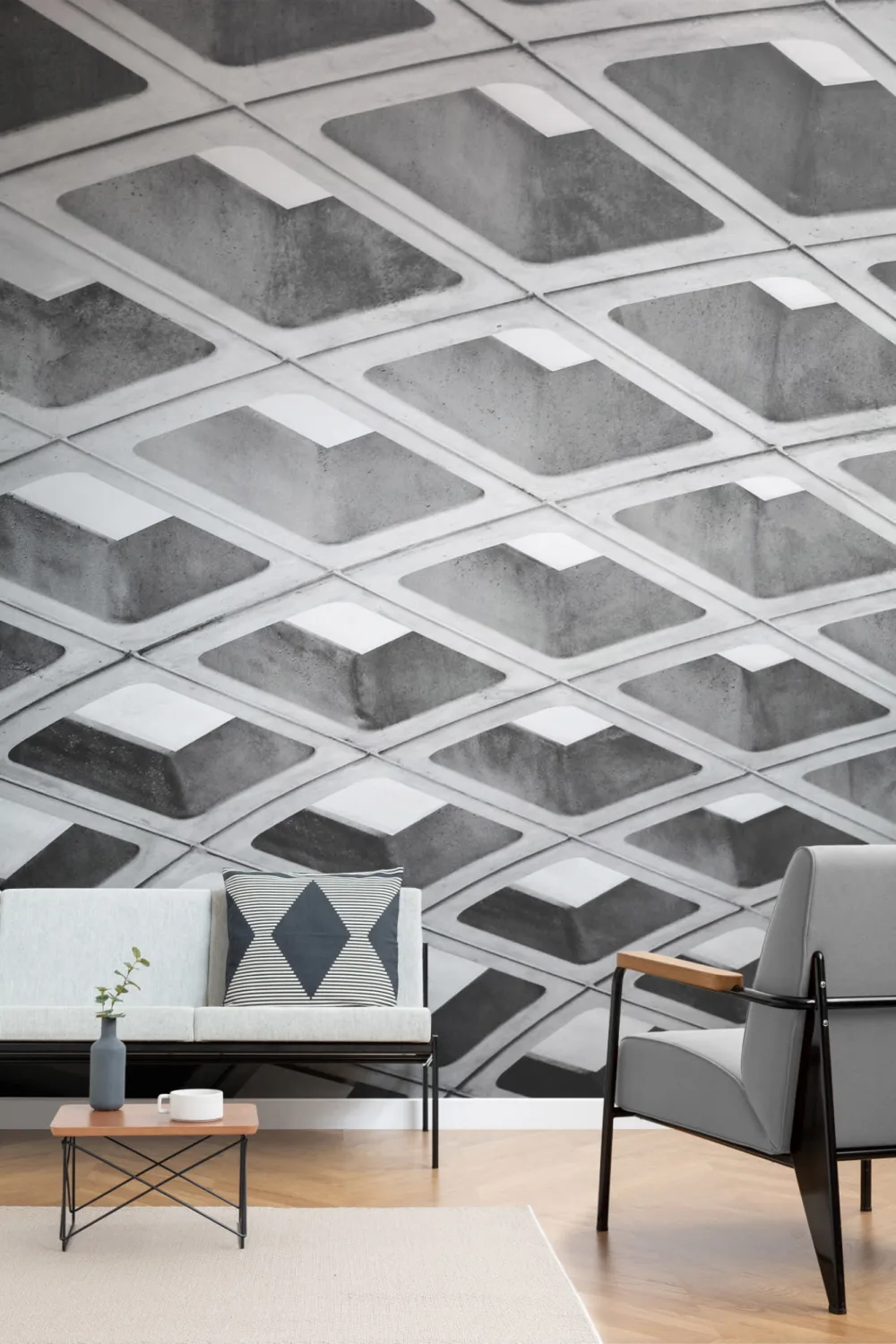 Brutalist stație de metrou DC Wallpaper Mural