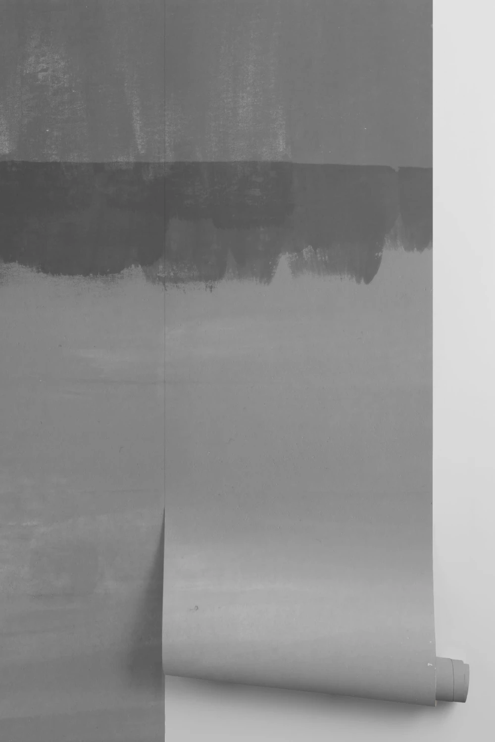 Papier Peint Panoramique Dégradé en Gris Clair et Gris Foncé