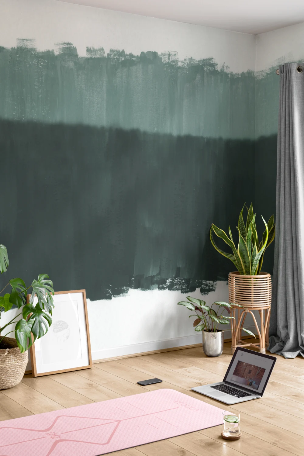 Altitude Green Wallpaper Mural