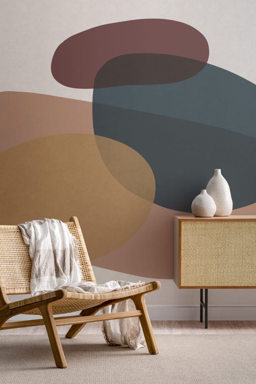 Colorful Modern Abstract Art Wallpaper Mural