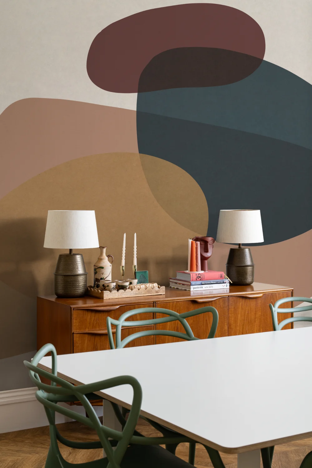 Colorful Modern Abstract Art Wallpaper Mural