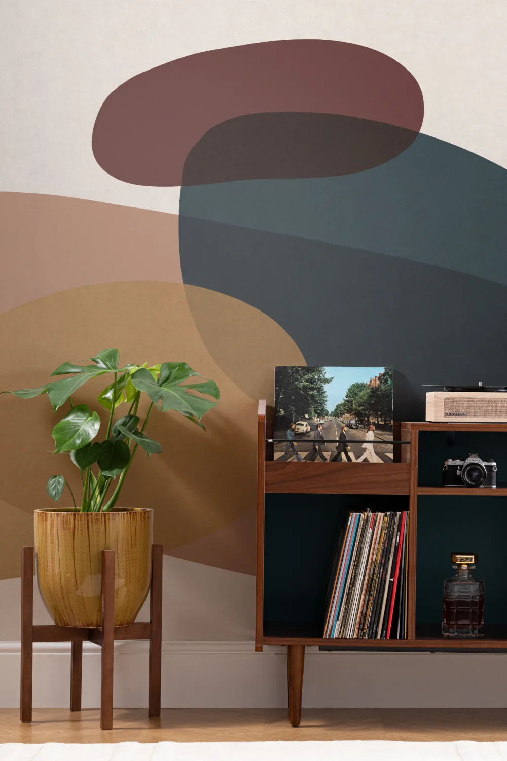 Colorful Modern Abstract Art Wallpaper Mural