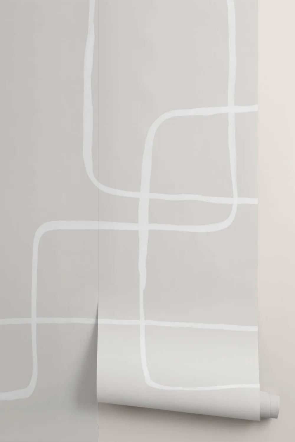 Moderne neutral abstrakt kunst tapetmaleri