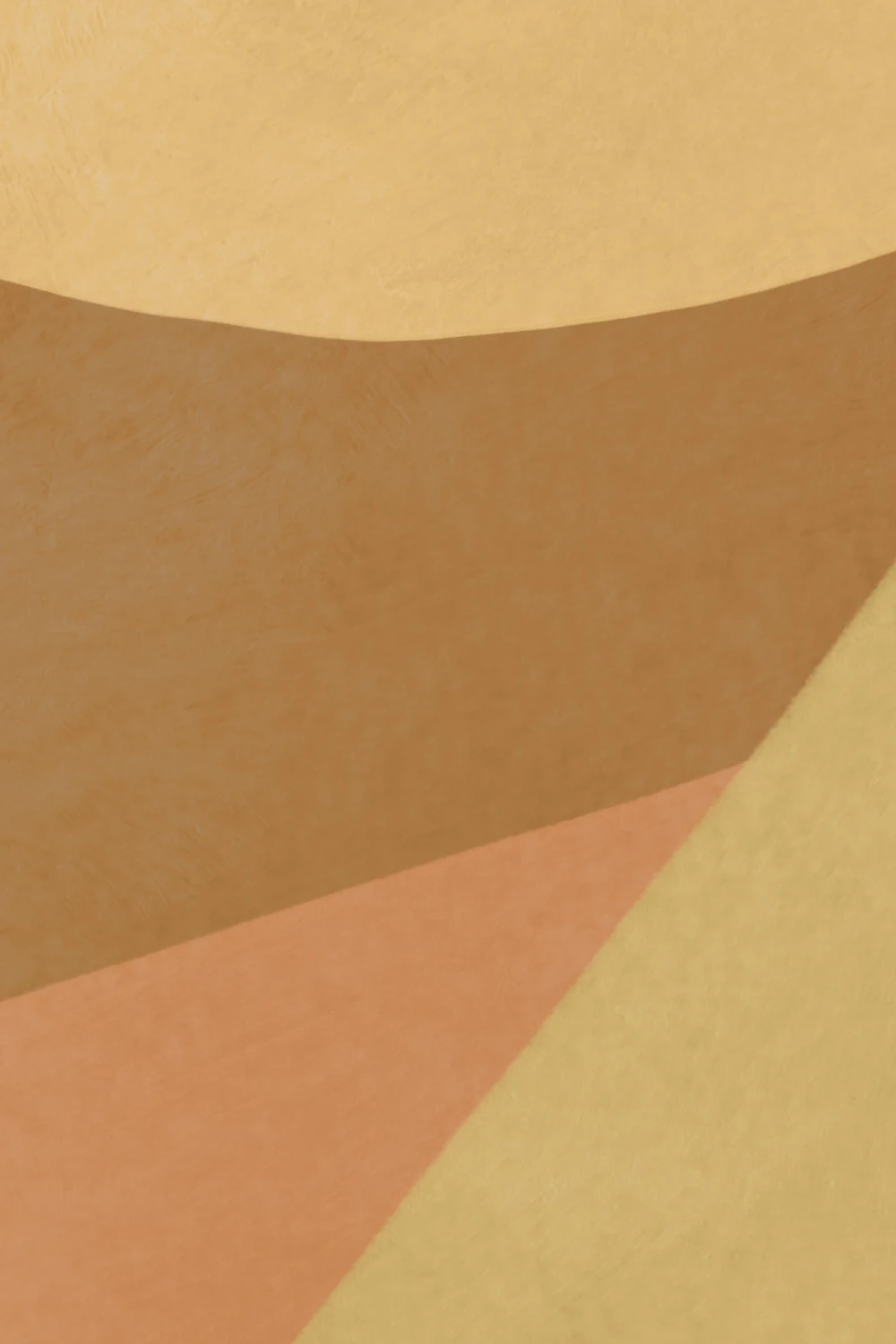 Warm Geometric Abstract Neutral Mural for Modern Spaces