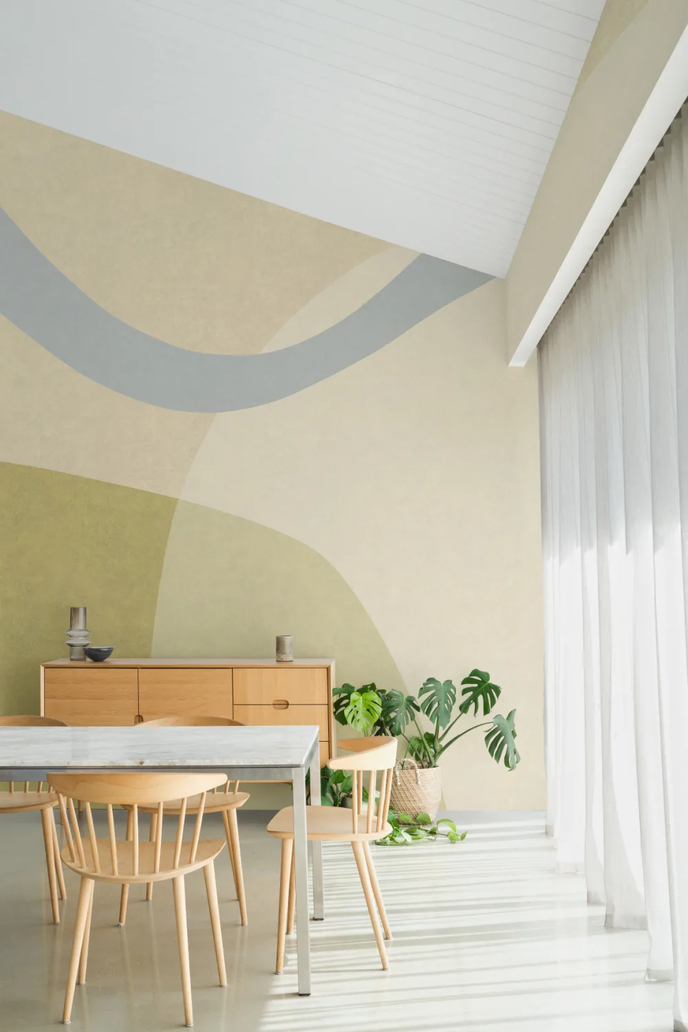 Multicolor Abstract Bright Modern Art Mural