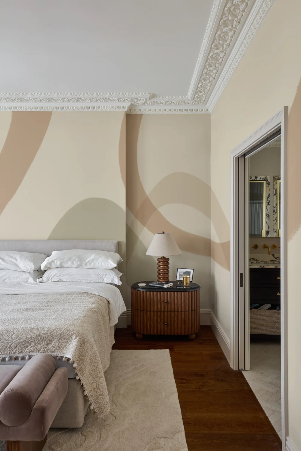 Beige Abstract Contemporary Warm Vibe Mural