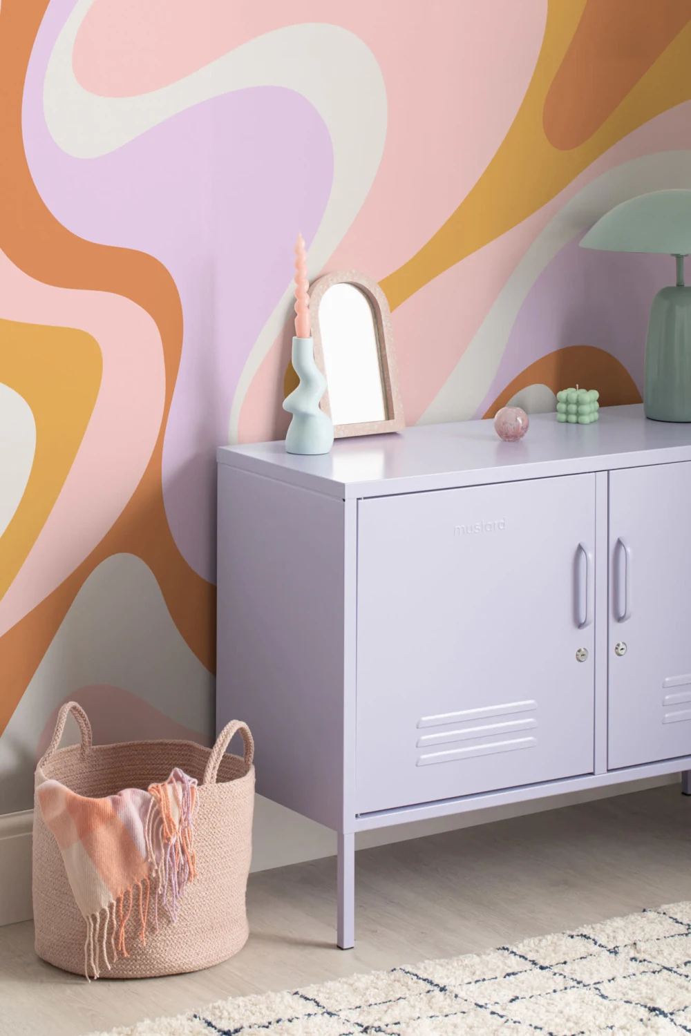 Groovy Colorful 70s Wallpaper Mural