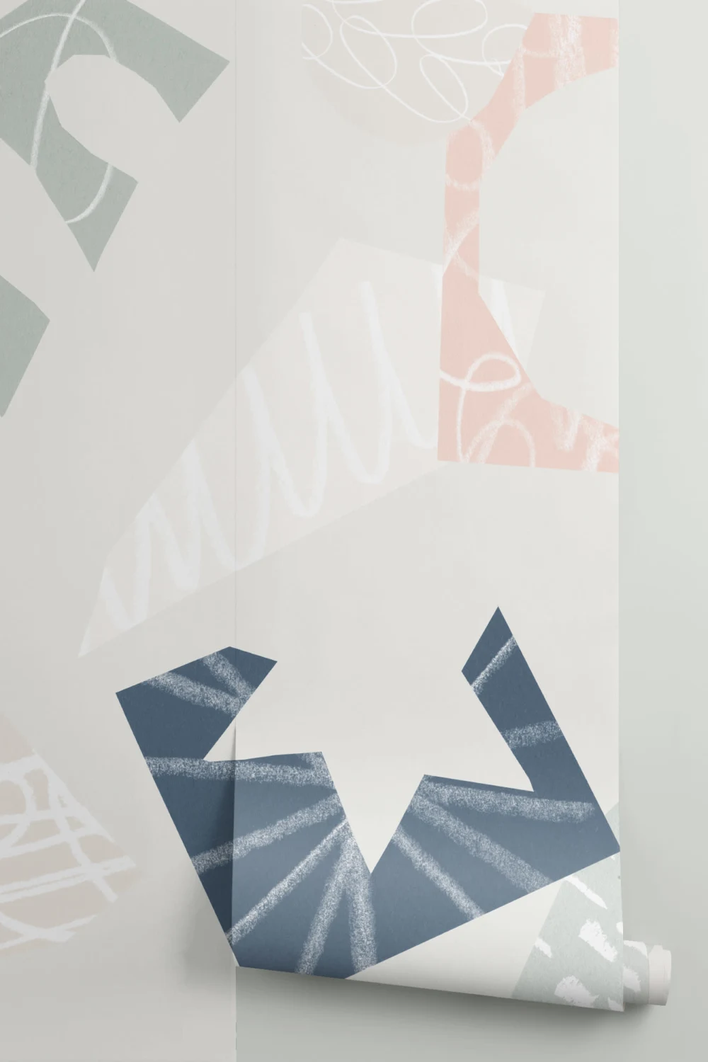 Pastel Colaj Wallpaper Mural