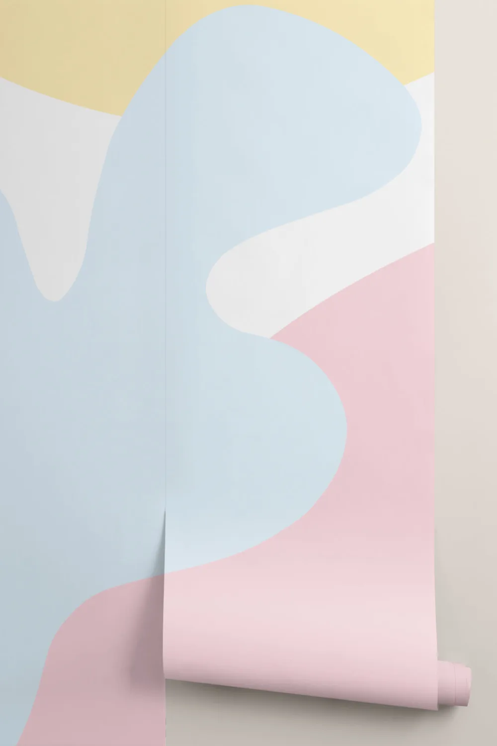 Big Bright Abstract Shapes Wall Mural