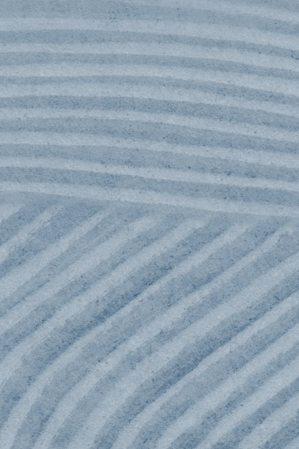 Blue Curved Flowing Shapes Mural