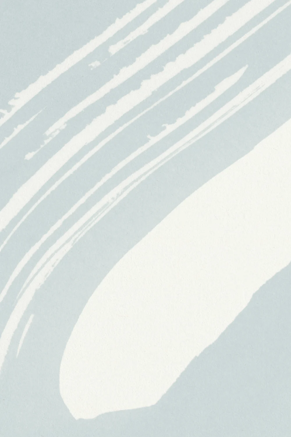 Blue Abstract Swirl Brush Strokes Mural