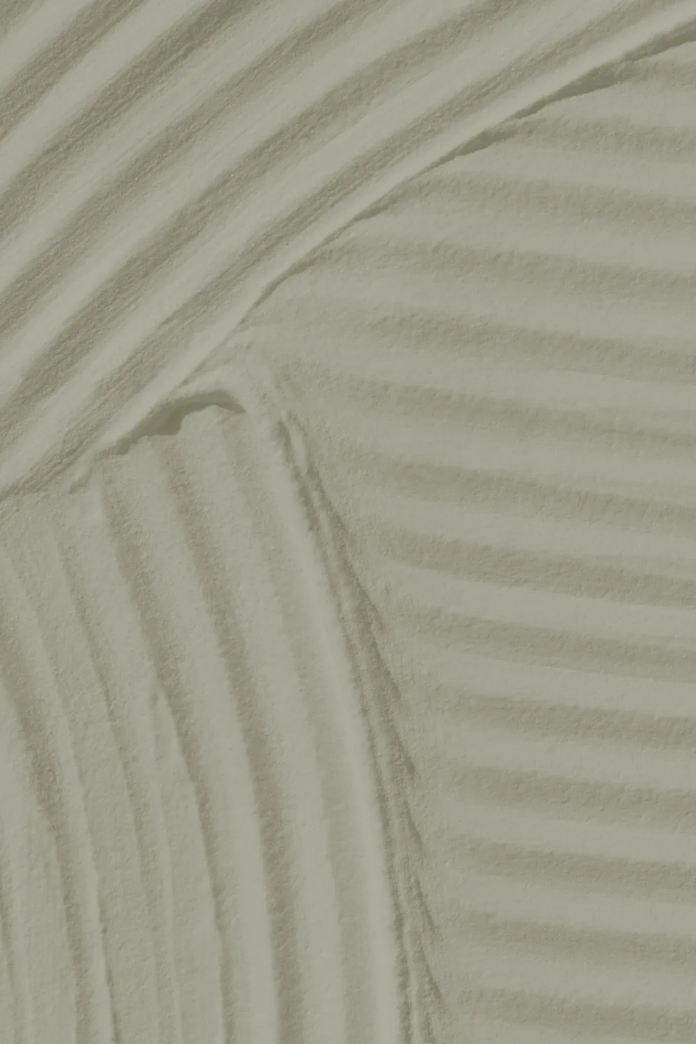 Green Sculpted Abstract Overlapping Lines Mural