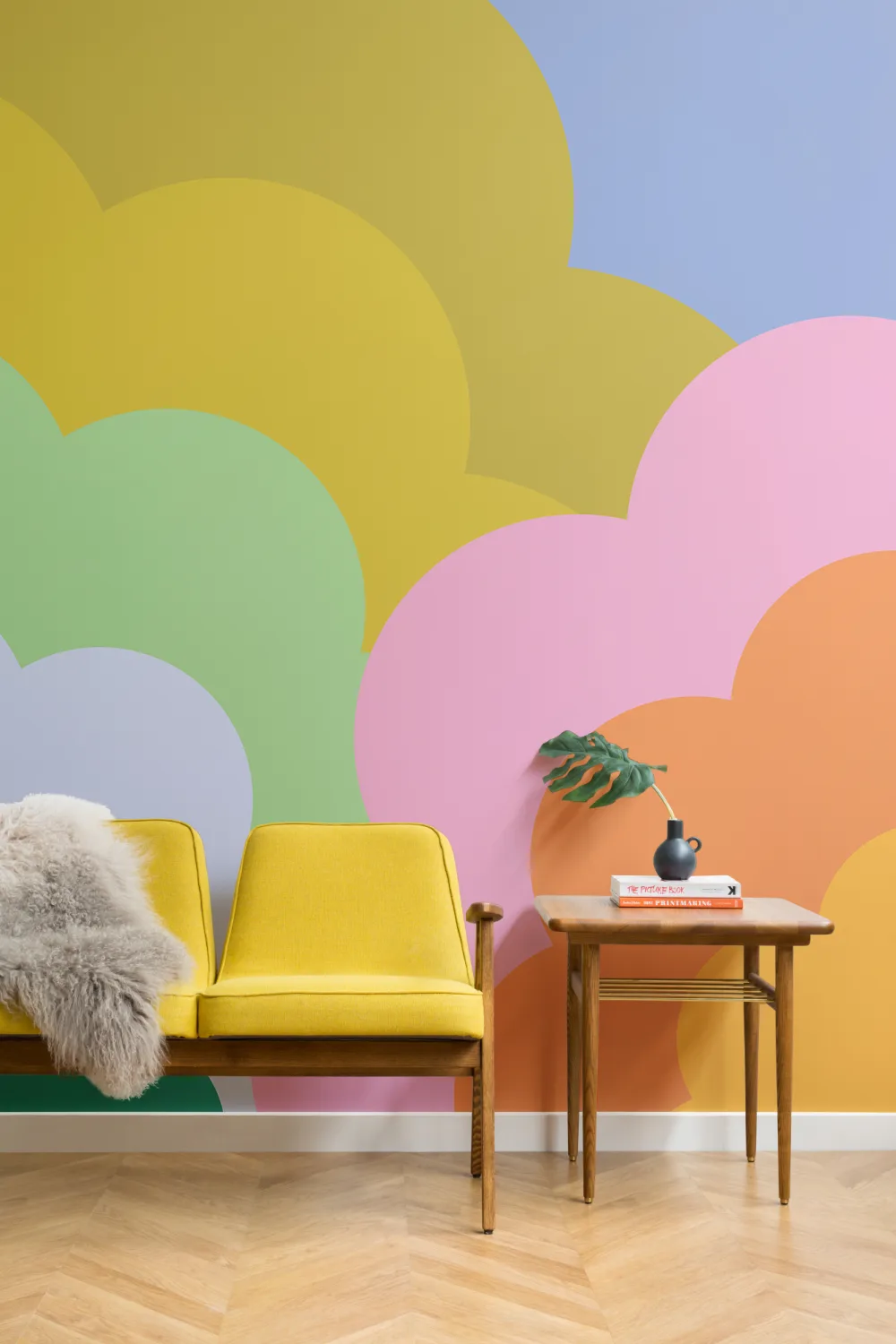 Elizabeth Olwen Happy Skies Bold Mural