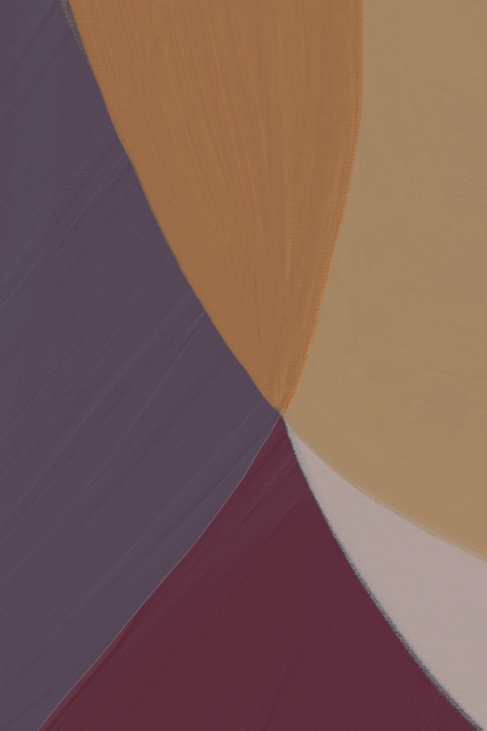 Formă feminină Forme abstracte Murale în violet și ocru