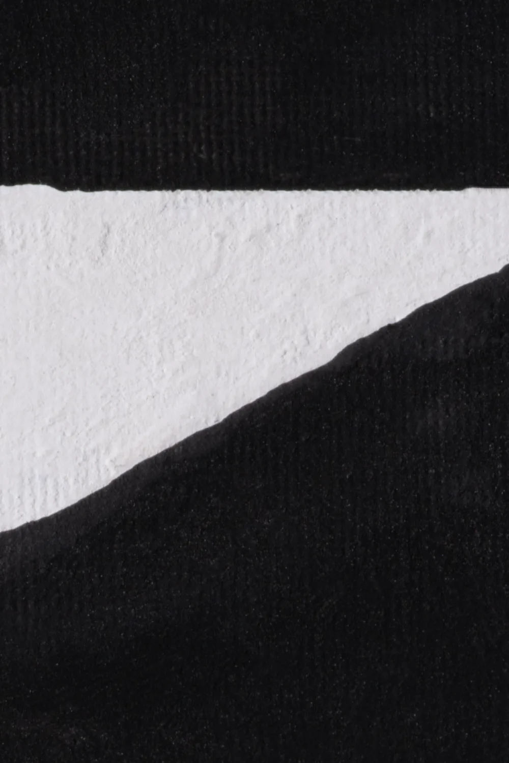 Bold Minimal Abstract Shapes Wall Mural in Black with Textured Plaster Effect