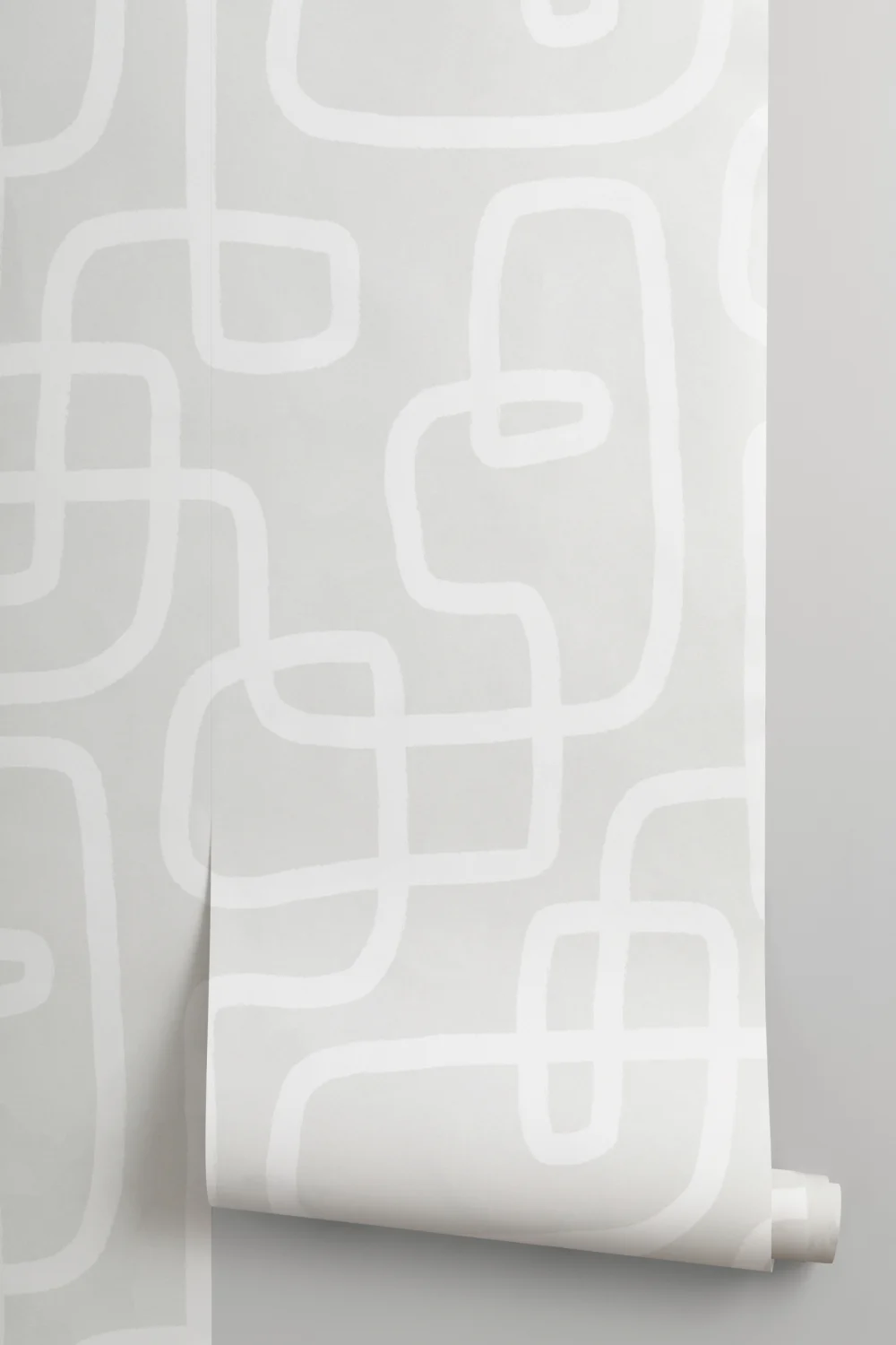 Abstract Art Line Drawing Repeat Pattern Wallpaper