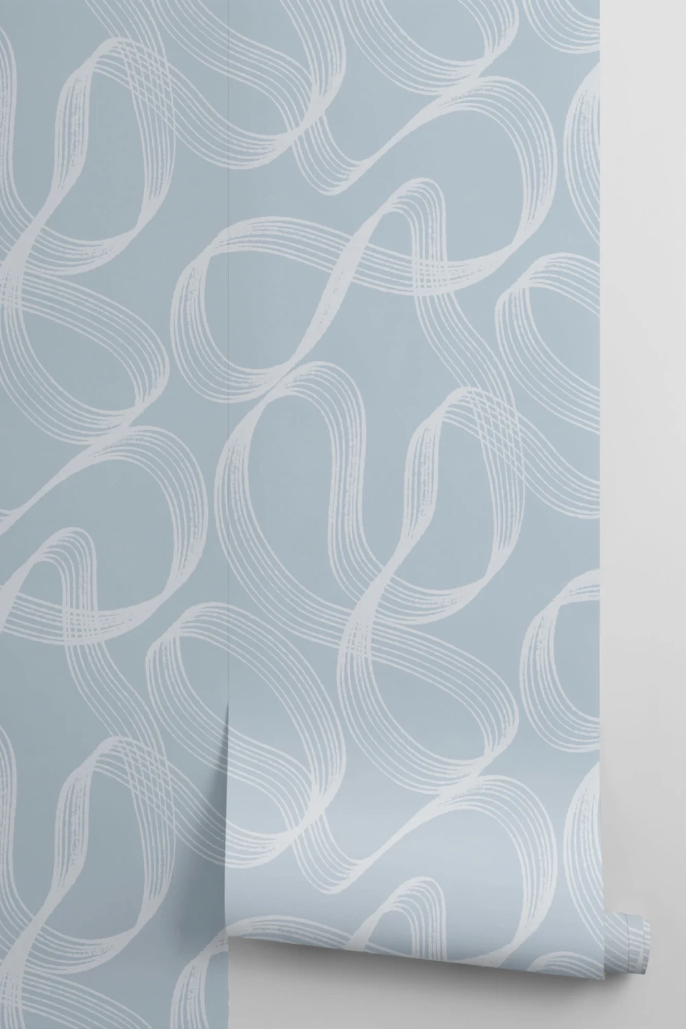 Albastru 3D efect model de perete Mural